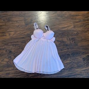 Light pink lingerie, size S. Baby doll, sheer